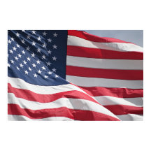 Freedom American flagga som viftar i bron