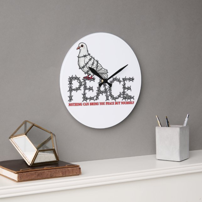 Freedom and peace stor klocka (Kontor)