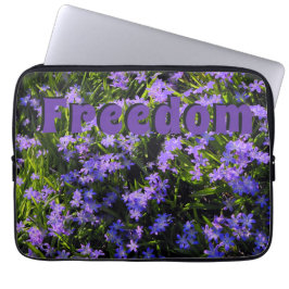 Freedom Blue Squill Vår blommor Laptop Fodral