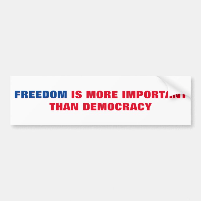 Freedom Bumper Sticker Bildekal (Framsidan)