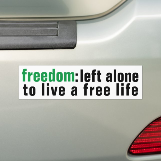 Freedom Bumper Sticker Bildekal (På Bil)