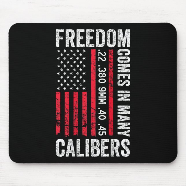 Freedom Comes In Many Calibers - Funny Pro Gun (on Musmatta (Framsidan)
