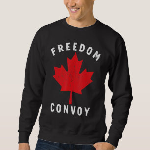 Freedom Convoy 2022 Canadian Trucker Tees Maple Le Lång Ärmad Tröja