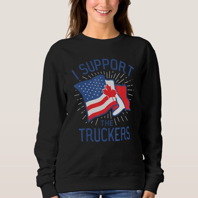 Freedom Convoy 2022 I stöder den kanadensiska bilt T Shirt (Framsida)