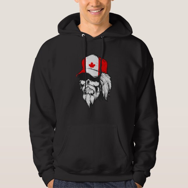 Freedom Convoy 2022 Lastbil Driver Canada Support  Hoodie (Framsida)