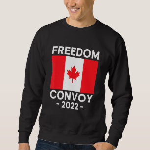 Freedom Convoy 2022 Support our Truckers Canada US Lång Ärmad Tröja