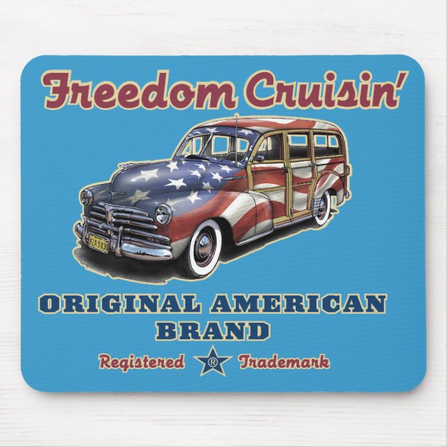 Freedom Cruisin' Mousepad Musmatta (Framsidan)