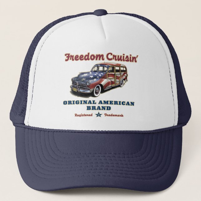 Freedom Cruisin Surfer Americana Truckerkepsar (Framsida)