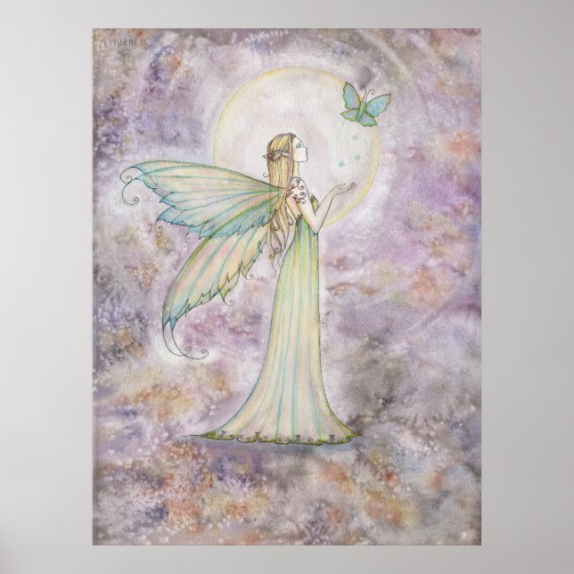 Freedom Fairy and Butterfly Poster Skriv ut (Framsidan)