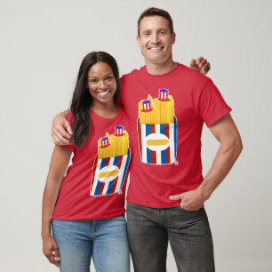 Freedom Fries Roligt All American Side Dish Teckna T Shirt