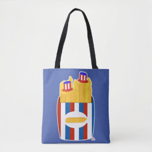 Freedom Fry Funny Epic American Side Tecknad Tygkasse
