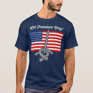 Freedom Horseshoe Throwing Horseshoe Pitchers T Shirt