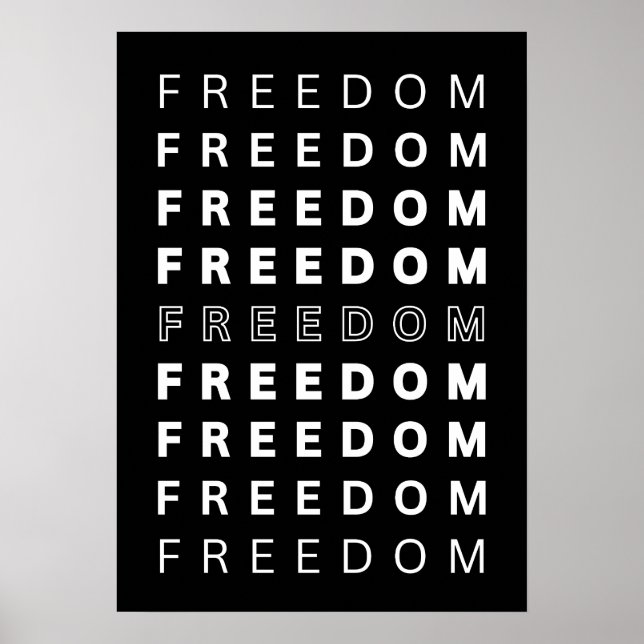 FREEDOM. Inspiration Poster (Framsidan)