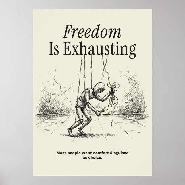Freedom Is Exhausting Poster (Framsidan)