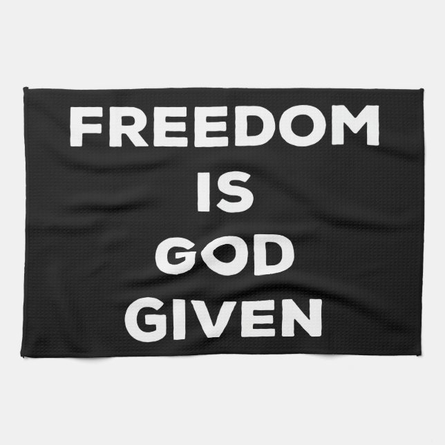 Freedom Is God Given Kökshandduk (Horisontell)
