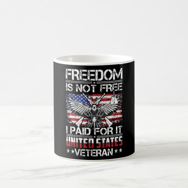 Freedom Isnt Free Veteran - American Eagle Kaffemugg (Center)