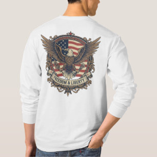 Freedom & Liberty Classic Eagle Långärmad T-Sh T Shirt