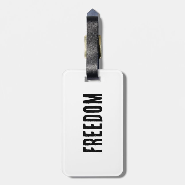 Freedom Luggage Tag Bagagebricka (Baksidan Lodrät)