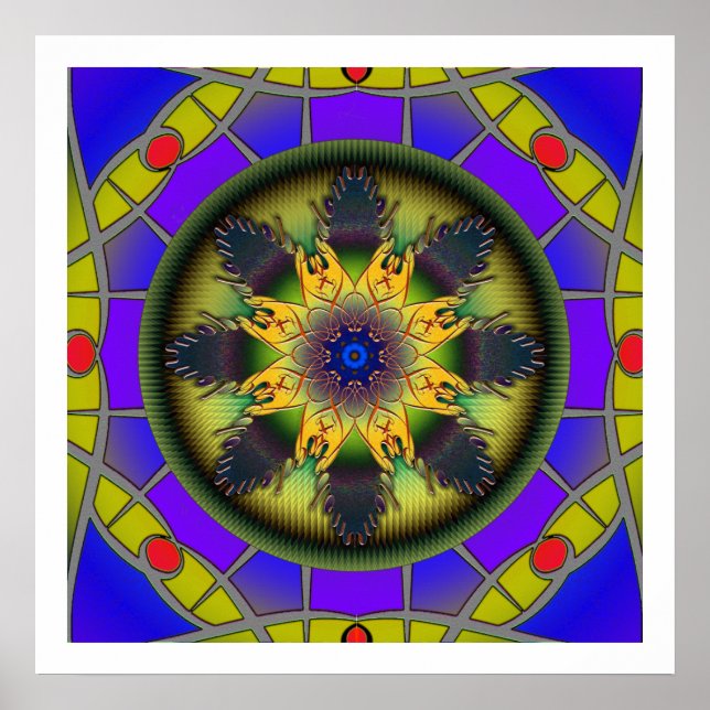 Freedom Mandala Poster (Framsidan)