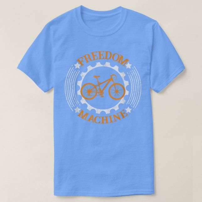 Freedom Maskin E-Bike Mountain Bike Biker Cycle T Shirt (Design framsida)