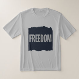 FREEDOM Minimal Grain Text DesignT-Shirt T Shirt