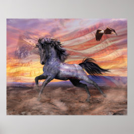 Freedom Mustang 20"x16" Value, projektionsyta - se Poster