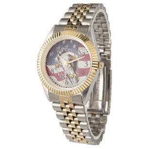 Freedom Örn American Flagga Watch Armbandsur
