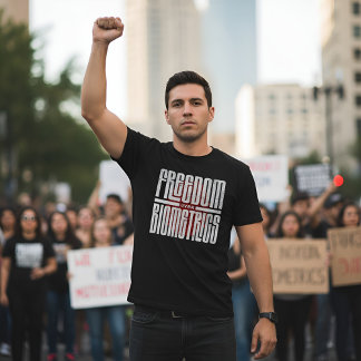 Freedom Over Biometrics - Human Rights T Shirt