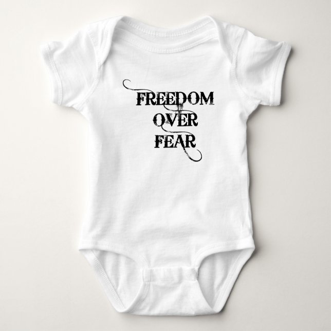 Freedom Over Fear T Shirt (Framsida)
