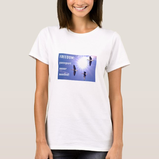 Freedom Passport (light) T-Shirt (Framsida)