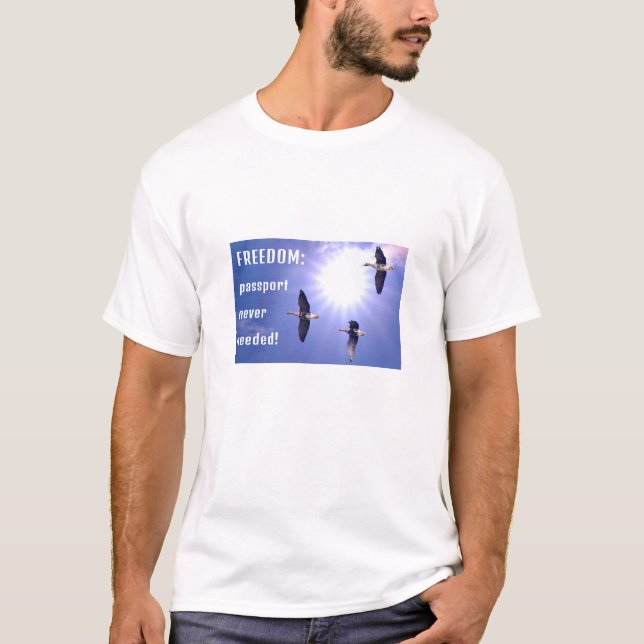 Freedom Passport (light) T-Shirt (Framsida)