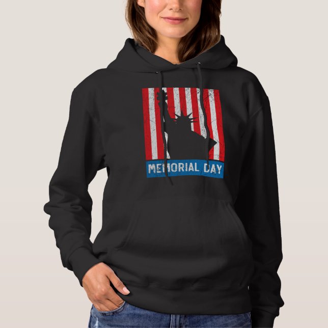 Freedom Patriotic Veteran USA Flag American Memori T Shirt (Framsida)
