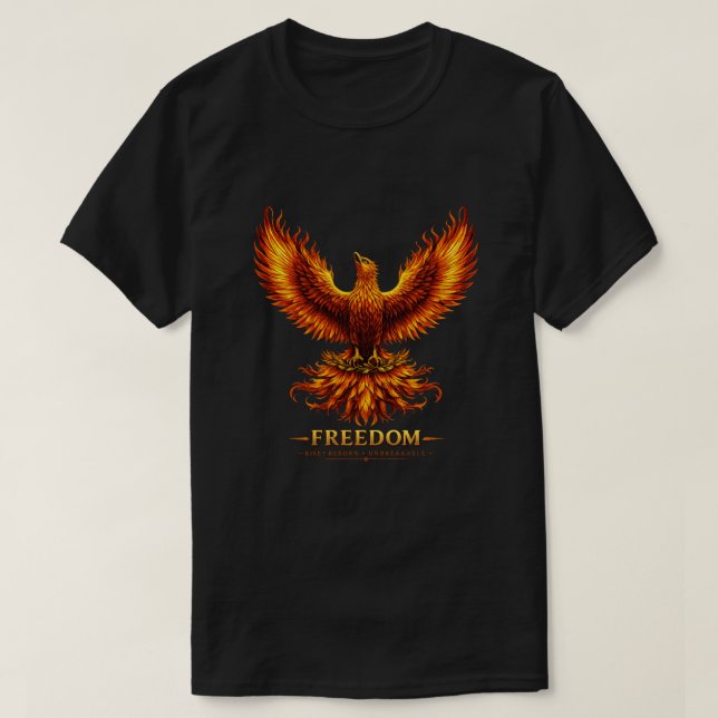 Freedom Phoenix Herr Grafisk T-Shirt (Design framsida)