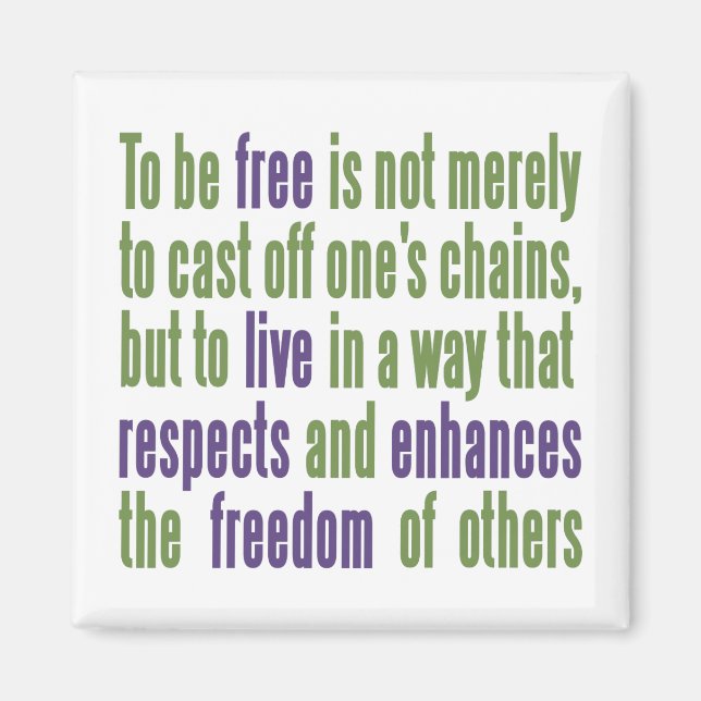 Freedom Quote magnet (Framsidan)