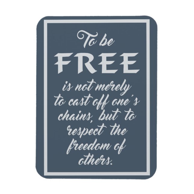 Freedom Quote magnet (Vertikal)