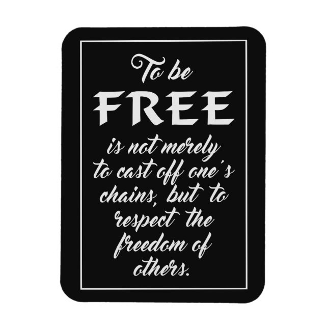Freedom Quote magnet (Vertikal)