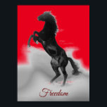 Freedom Red Black Grått Reding Horse Pop Art Poster<br><div class="desc">Vild Horses Digital Artworks,  Paintings,  Bilder och Bilder</div>