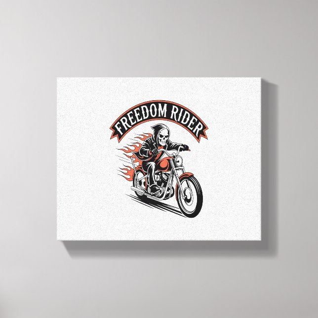 FreeDom Rider Biker Canvastryck (Framsida)