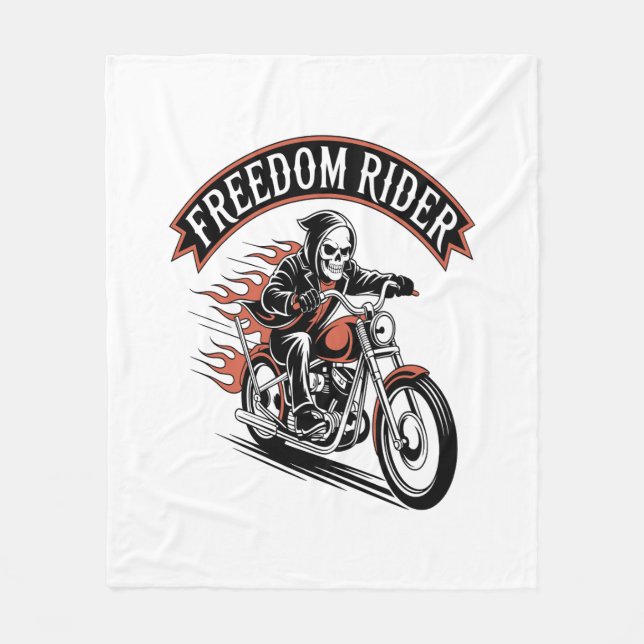 FreeDom Rider Biker Fleecefilt (Framsidan)