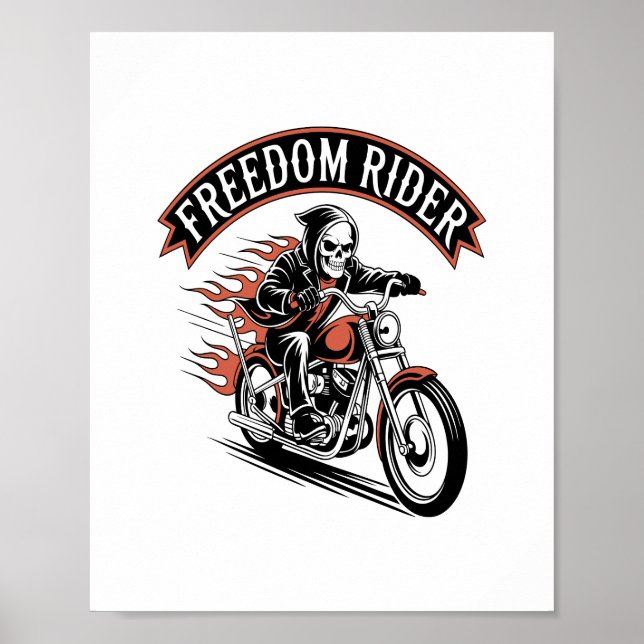 FreeDom Rider Biker Poster (Framsidan)