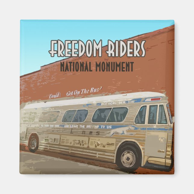 Freedom Riders National Monument Alabama Magnet (Framsidan)