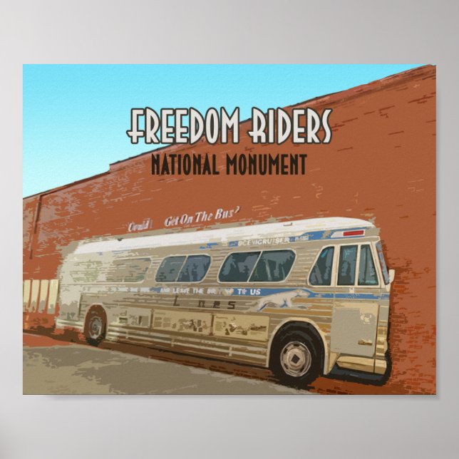 Freedom Riders National Monument Alabama Poster (Framsidan)