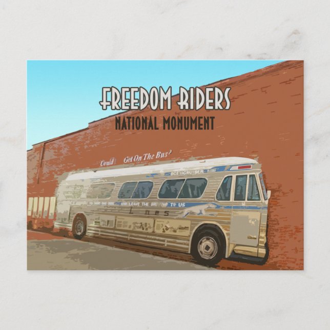 Freedom Riders National Monument Alabama Vykort (Framsida)