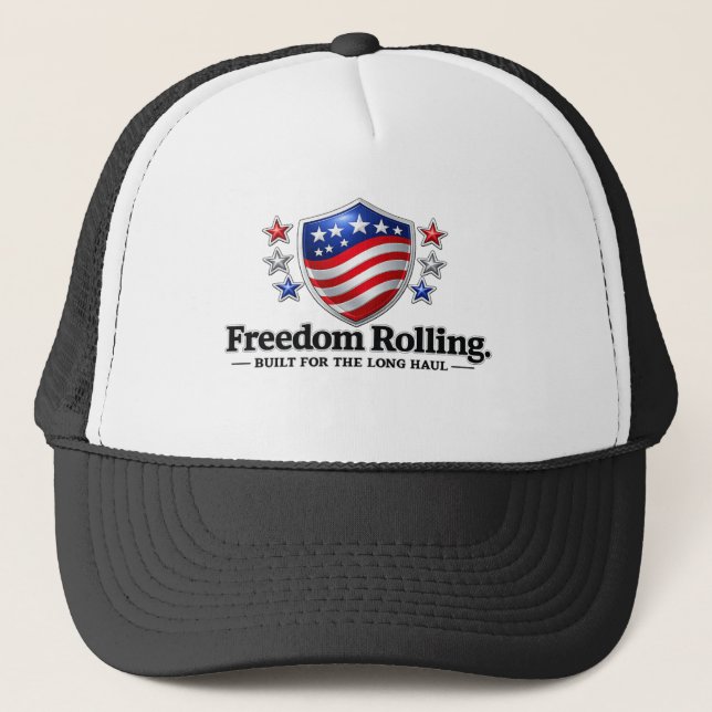 Freedom Rolling Patriotic Shield Logo | American F Keps (Framsida)