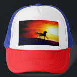 Freedom RunHorse Template White Red Blue Keps<br><div class="desc">Freedom Running Horse White Red Blue Elegant Modern Template Truckerkeps.</div>
