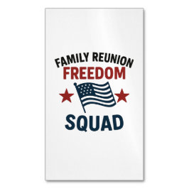 Freedom Squad Family Reunion Shirt – USA Patriotic Magnetiska Visitkort