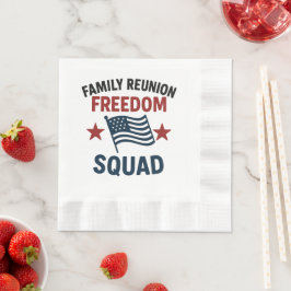 Freedom Squad Family Reunion Shirt – USA Patriotic Pappersservett