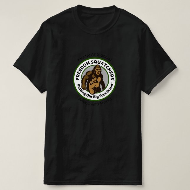 Freedom Squatchers "Anti-Social" T-Shirt (Design framsida)