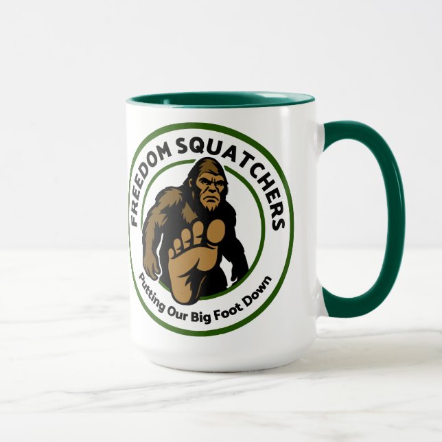 Freedom Squatchers "Big Foot Down" Kaffe Mugg (Höger)