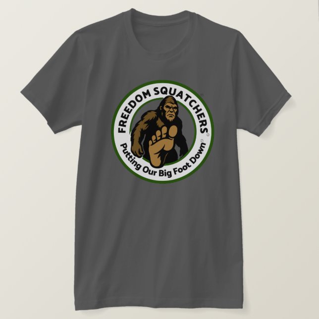 Freedom Squatchers "Big Foot Down" T-Shirt (Design framsida)